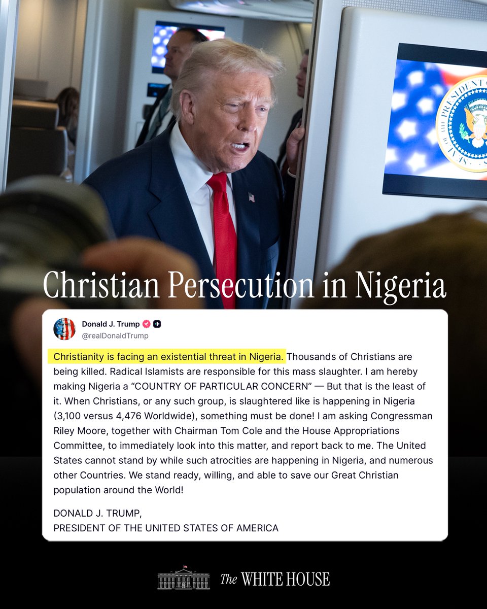 End Insecurity and Killings of Christians in Nigeria